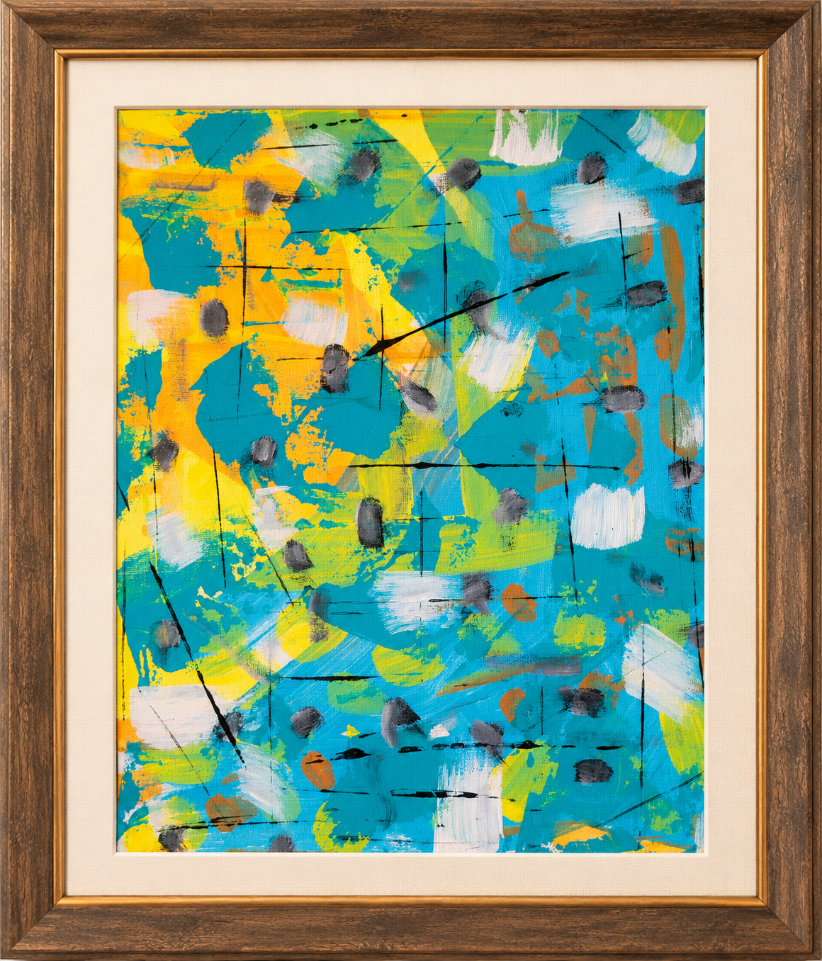 Aquatic Sunshine - original abstract painting