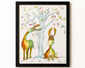 Are We There Yet? -  Original Quirky Donkey Watercolour and Ink Painting
