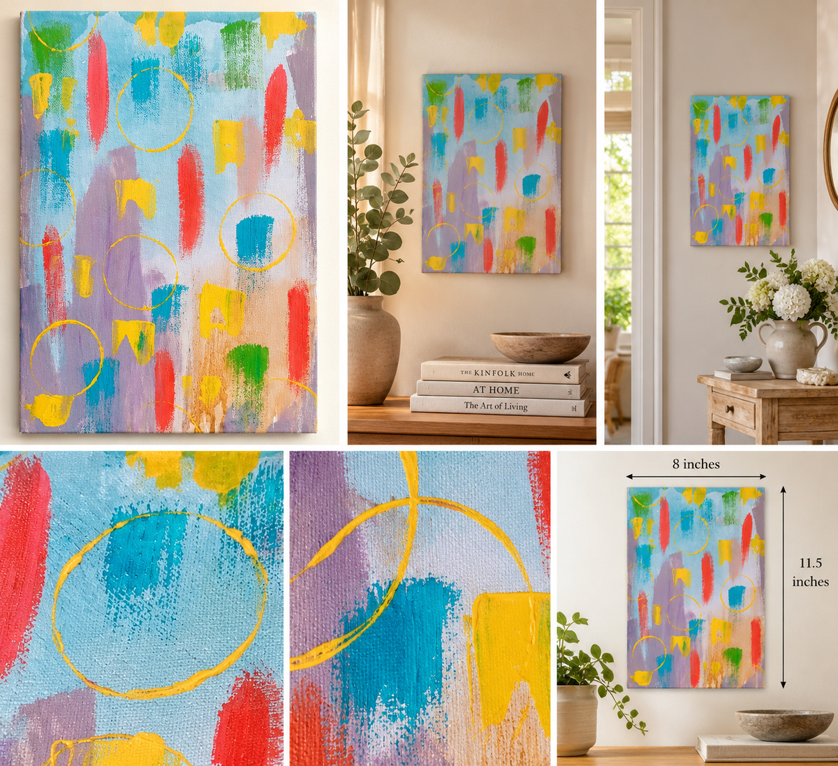 The Golden Thread - Original Contemporary Abstract Painting