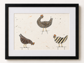 The Hen Party - Original Watercolour Painting