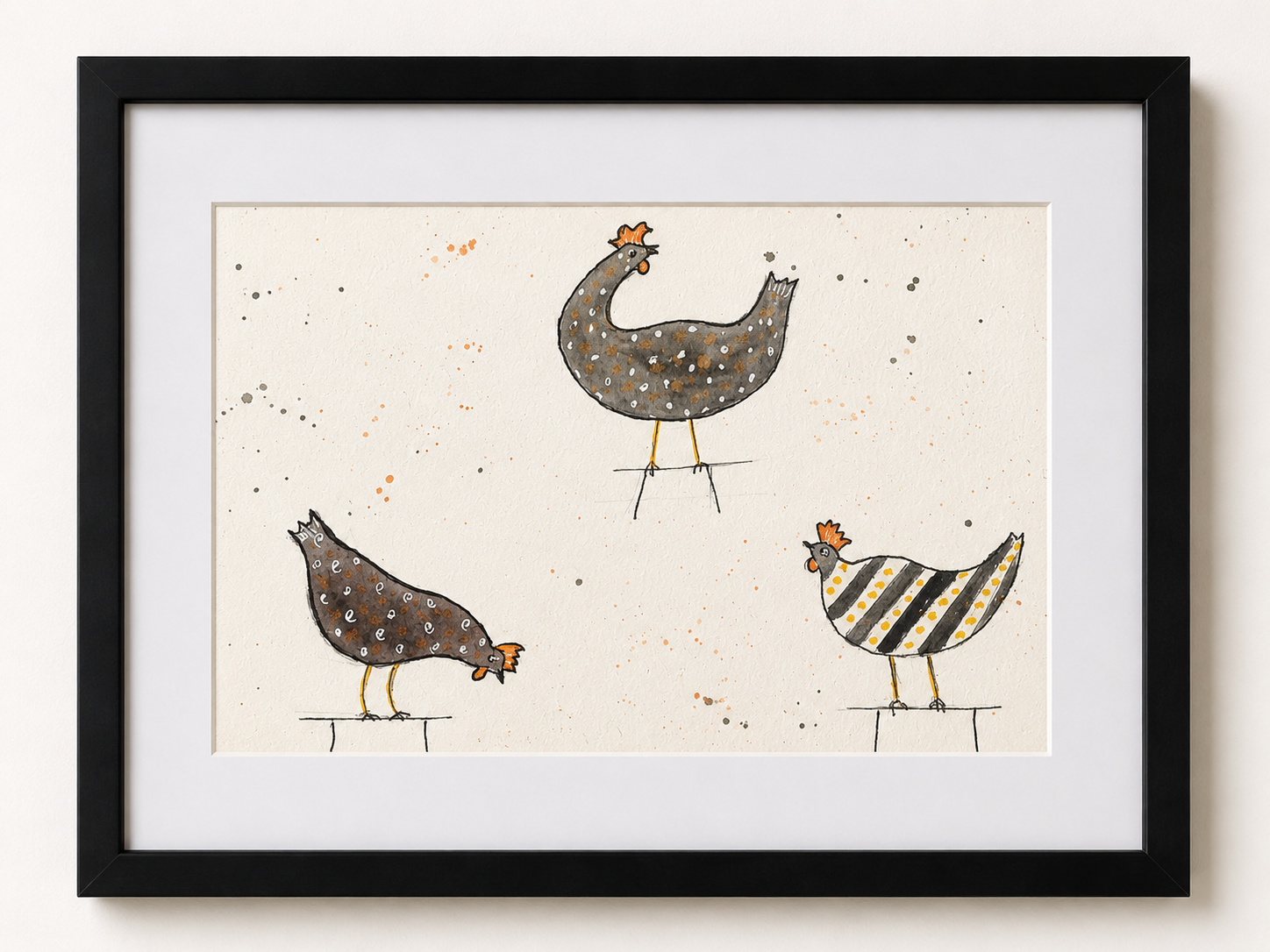 The Hen Party - Original Watercolour Painting